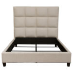 Sand Fabric Devon Low Profile Bed By Diamond Sofa 22