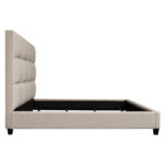 Sand Fabric Devon Low Profile Bed By Diamond Sofa 23
