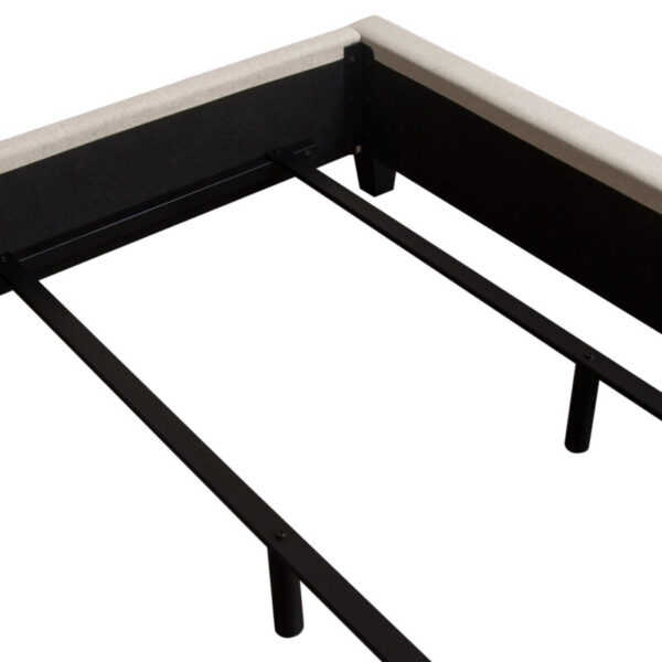 Sand Fabric Devon Low Profile Bed By Diamond Sofa 15
