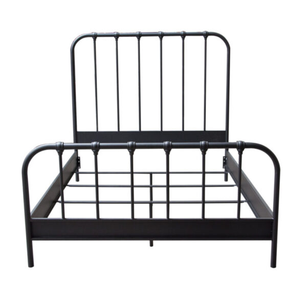 Rust Brown Textured Metal Mateo Low Profile Bed By Diamond Sofa 10