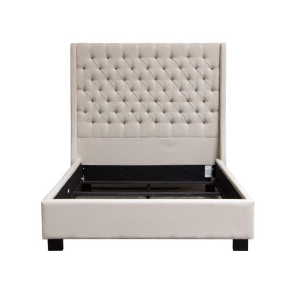 Weave Linen Dessert Sand Park Avenue Low Profile Bed By Diamond Sofa 9