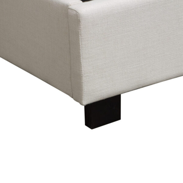 Weave Linen Dessert Sand Park Avenue Low Profile Bed By Diamond Sofa 12