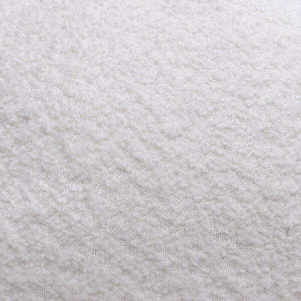 White Faux Shearling Large Round  Accent Pillow By Diamond Sofa 9