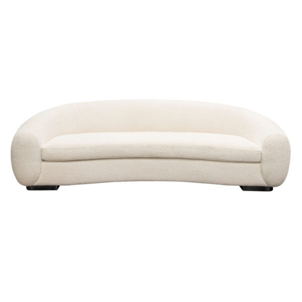 Pascal Bone Boucle Sofa By Diamond Sofa 9
