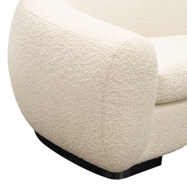Pascal Bone Boucle Sofa By Diamond Sofa 11