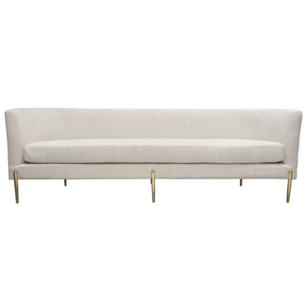 Light Cream Lane Curveback Sofa By Diamond Sofa 13