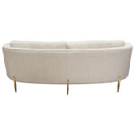 Light Cream Lane Curveback Sofa By Diamond Sofa 24