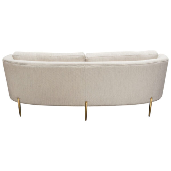 Light Cream Lane Curveback Sofa By Diamond Sofa 15