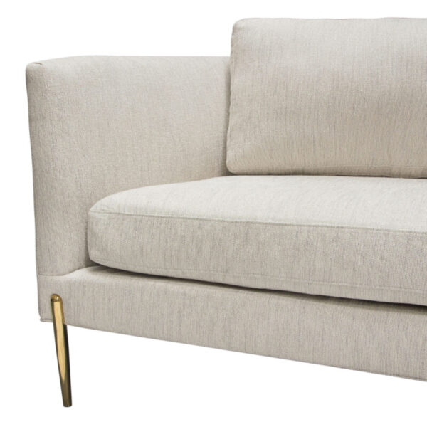 Light Cream Lane Curveback Sofa By Diamond Sofa 16