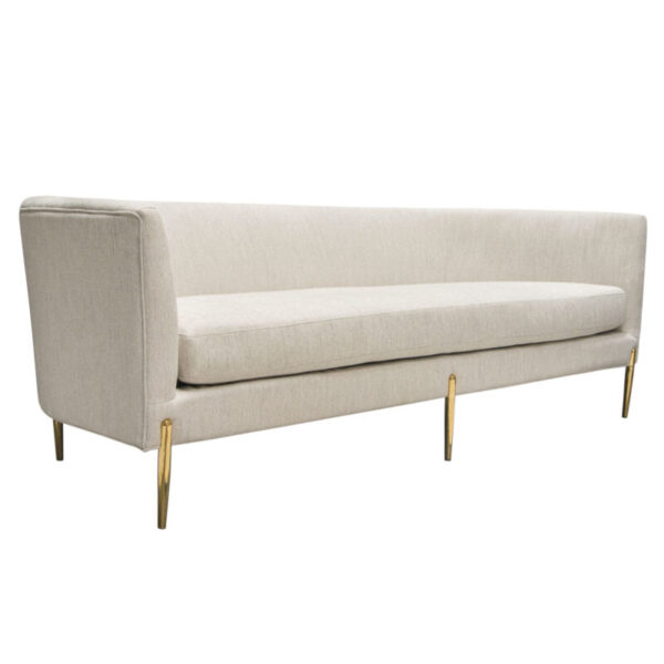 Light Cream Lane Curveback Sofa By Diamond Sofa 19
