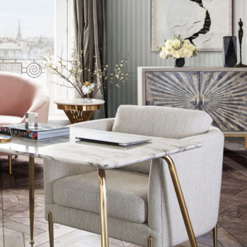 Light Cream Lane Curve back Chair By Diamond Sofa