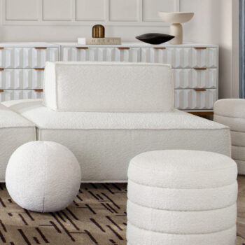 Cara Boucle lounger By Diamond Sofa