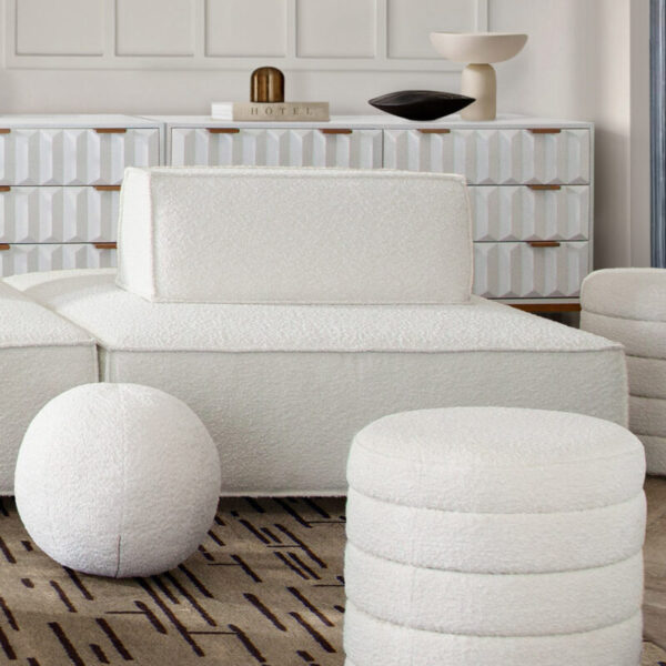 Cara Boucle lounger By Diamond Sofa 9