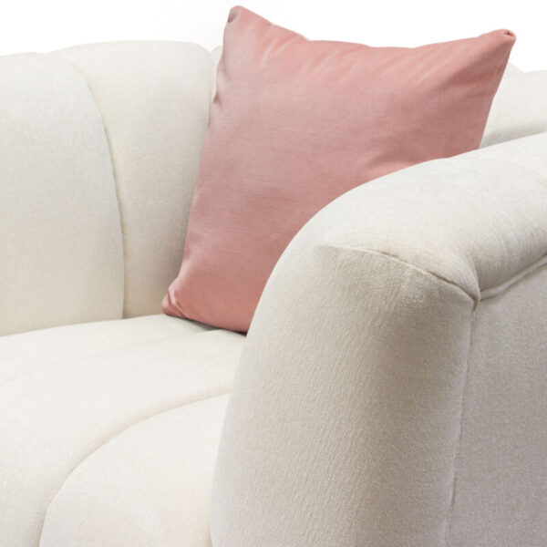 Brushed gold Cream Fabric Venus Chair By Diamond Sofa 16