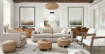 Sand Linen Savannah Sofa By Diamond Sofa