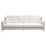 White linen Seattle Sofa By Diamond Sofa 14