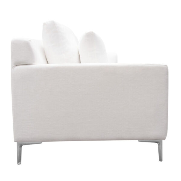 White linen Seattle Sofa By Diamond Sofa 12
