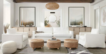 White Linen Savannah Chair By Diamond Sofa
