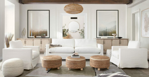 White Linen Savannah Chair By Diamond Sofa 8