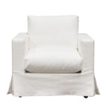White Linen Savannah Chair By Diamond Sofa 14