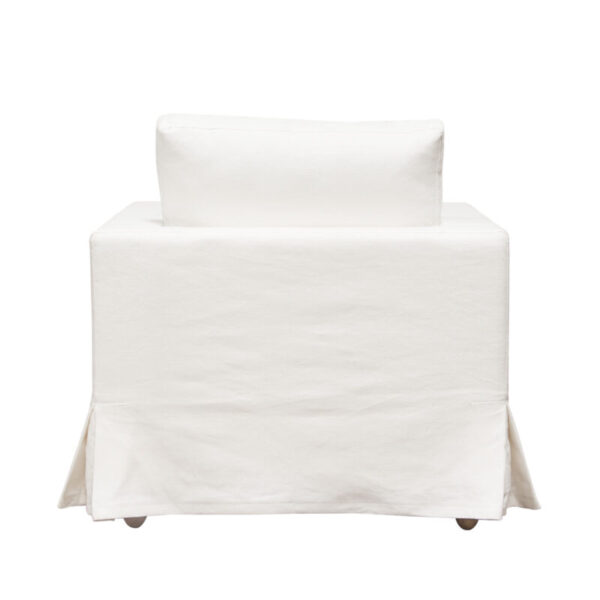 White Linen Savannah Chair By Diamond Sofa 11