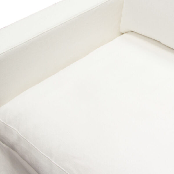 White Linen Savannah Chair By Diamond Sofa 12