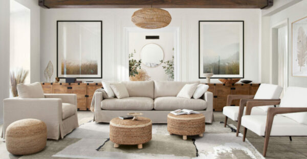 Sand Linen Savannah Sofa By Diamond Sofa 14