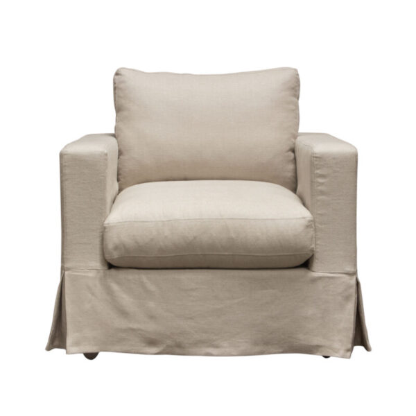 Sand Linen Savannah Chair By Diamond Sofa 9