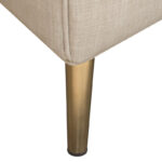 Gold Base Ava Sand Linen Sofa By Diamond Sofa 20