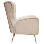 Gold Base Ava Sand Linen Chair By Diamond Sofa 17