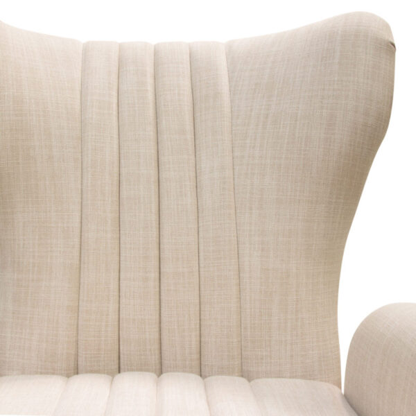 Gold Base Ava Sand Linen Chair By Diamond Sofa 14
