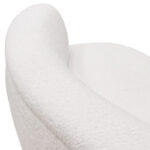 White Faux Sheepskin Simone Swivel Chair By Diamond Sofa 21