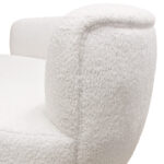 White Faux Sheepskin Simone Swivel Chair By Diamond Sofa 22