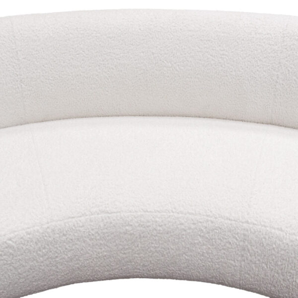 White Faux Sheepskin Simone Swivel Chair By Diamond Sofa 16