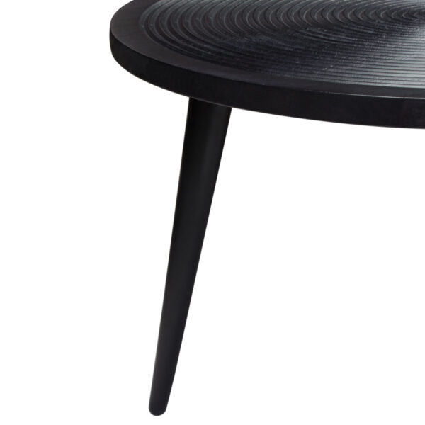 Black Vortex Round Cocktail Table By Diamond Sofa 13