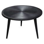 Black Vortex Round Cocktail Table By Diamond Sofa 17