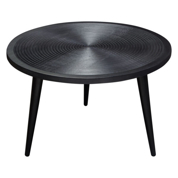 Black Vortex Round Cocktail Table By Diamond Sofa 11