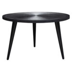 Black Vortex Round Cocktail Table By Diamond Sofa 16