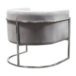 Silver Platinum Gray Velvet Pandora Chair By Diamond Sofa 17