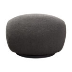 Charcoal Boucle Pascal Swivel Chair By Diamond Sofa 16