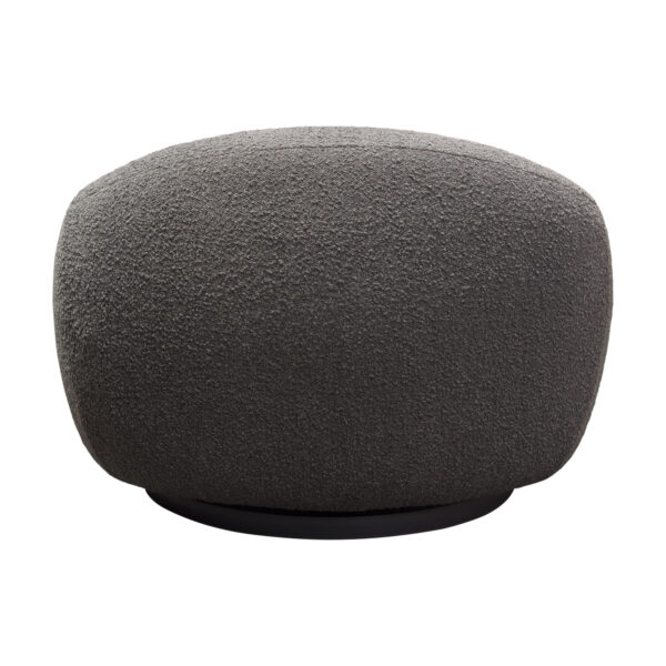 Charcoal Boucle Pascal Swivel Chair By Diamond Sofa 11