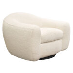 Bone Boucle Pascal Swivel Chair By Diamond Sofa 16