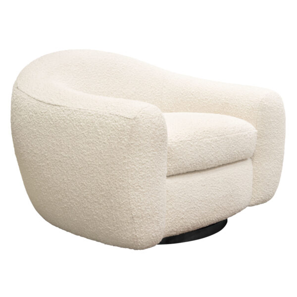 Bone Boucle Pascal Swivel Chair By Diamond Sofa 10