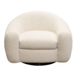 Bone Boucle Pascal Swivel Chair By Diamond Sofa 15