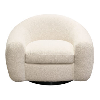 Bone Boucle Pascal Swivel Chair By Diamond Sofa