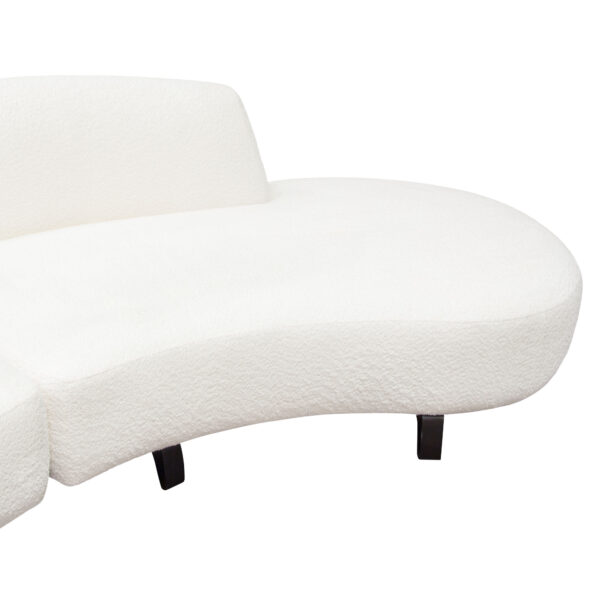 Faux White Shearling Vesper 2PC Modular by Diamond Sofa 11