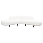 Faux White Shearling Vesper 2PC Modular by Diamond Sofa 14