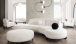 Faux White Shearling Vesper 2PC Modular by Diamond Sofa 13