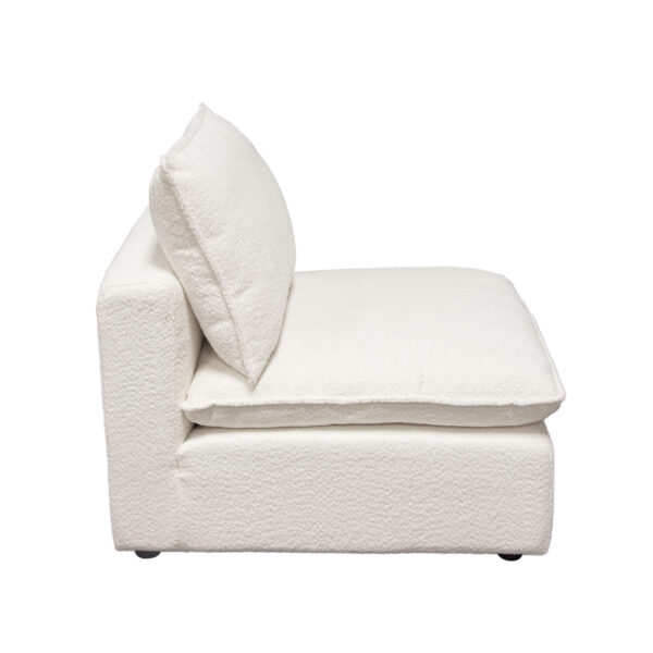 White Ivy Armless Chair By Diamond Sofa 10