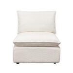 White Ivy Armless Chair By Diamond Sofa 14